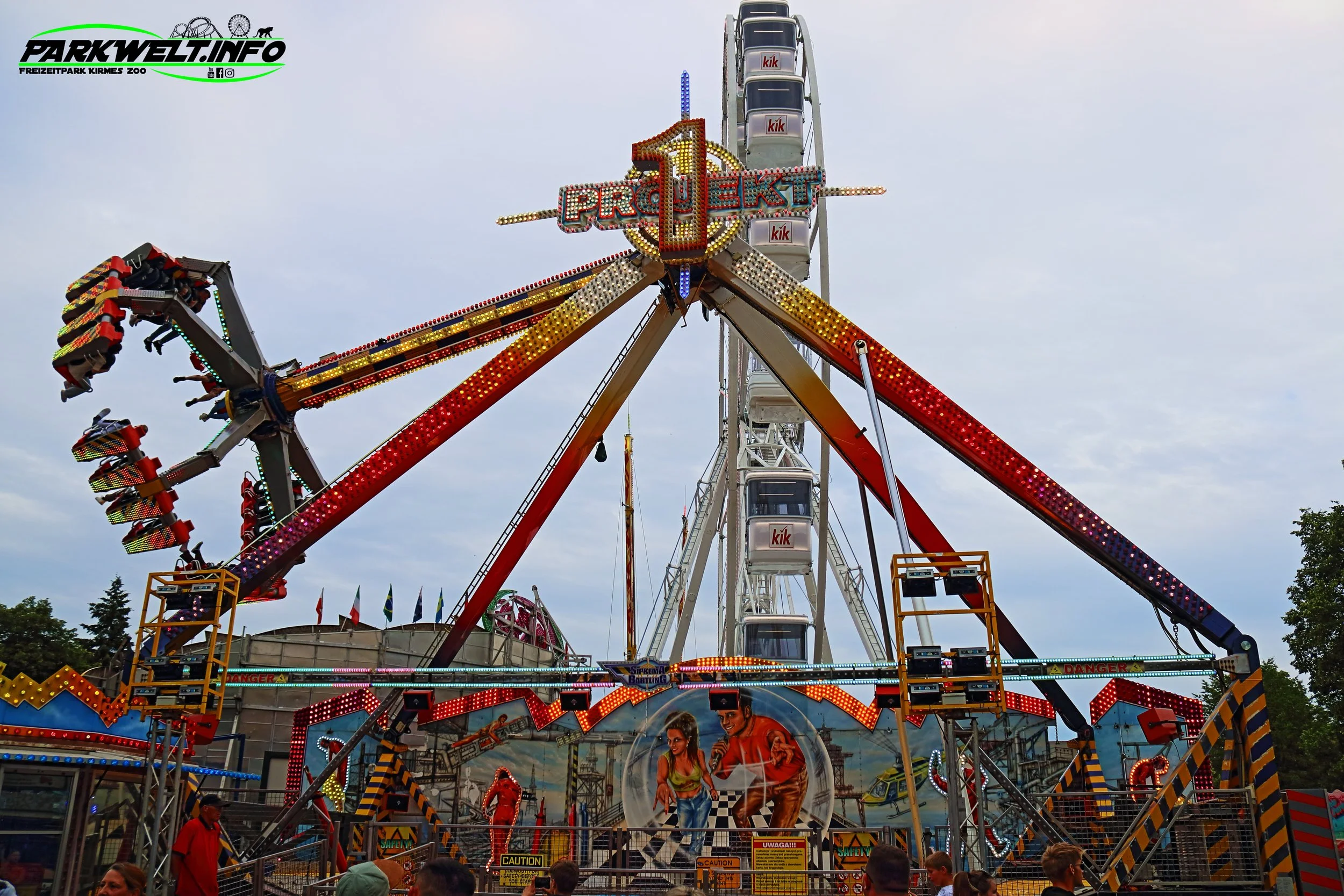 Projekt 1 Sipkema Niederlande KMG Afterburner Boos Fahrgeschäft Kirmes Volksfest Schaukel Schausteller