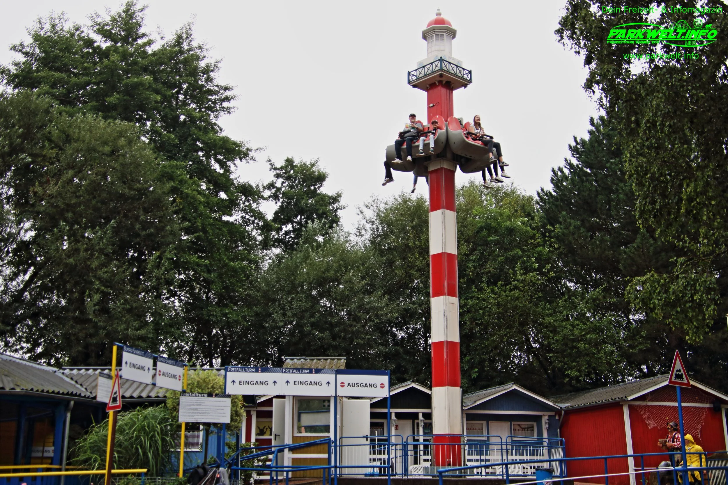 Familienfreifallturn Zierer Freefall Tower Rasti Land Freizeitpark Themepark Salzhemmendorf Attraktionen Neuheit Map Guide Anfahrt Preise Adresse Park Plan Achterbahn Öffnungszeiten