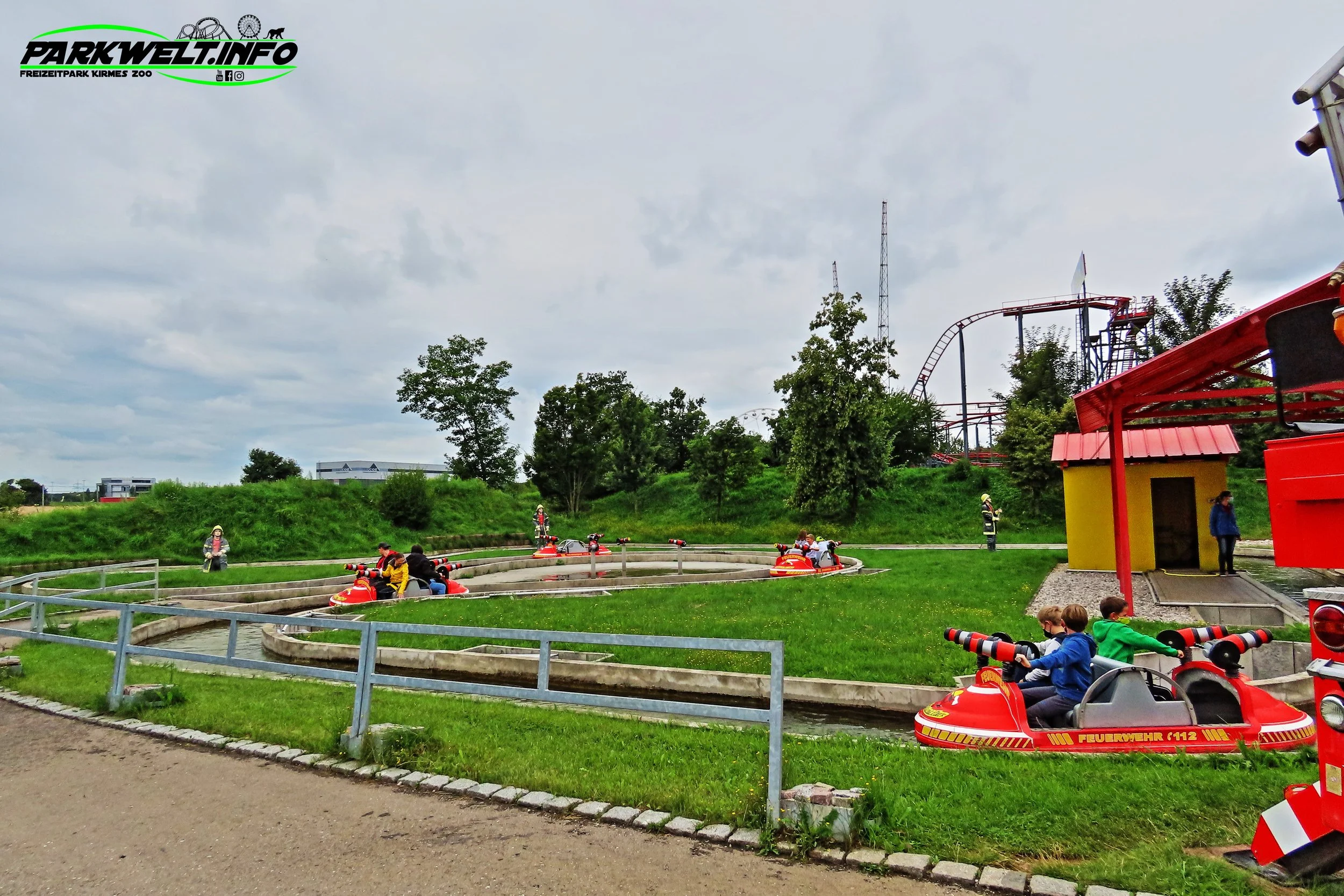 Water Splash Skyline Park Allgäu Interactive water ride Kids Family