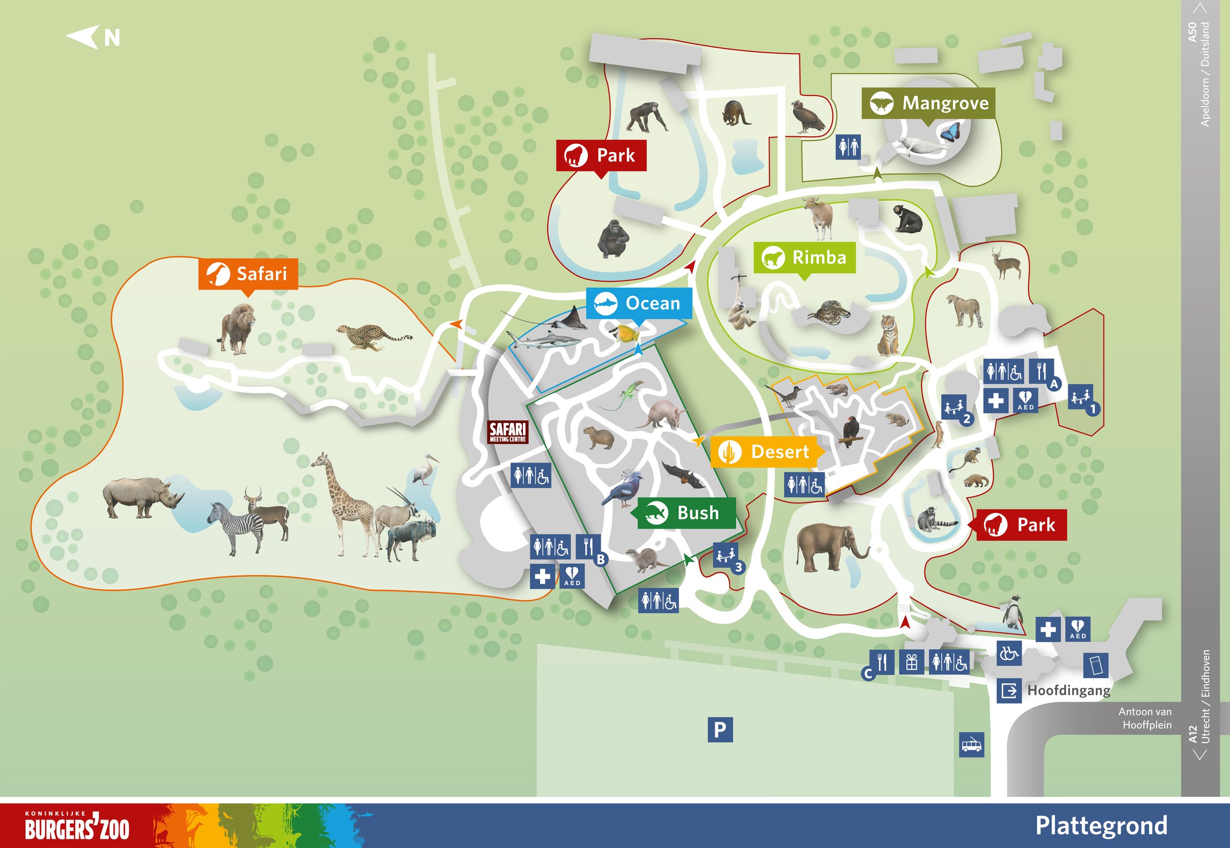 Burgers Zoo Arnhein Niederlande Holland Tierpark Wildpark Tiere Zoo Wild Tiere Info Park Plan Map Guide Anfahrt Adresse