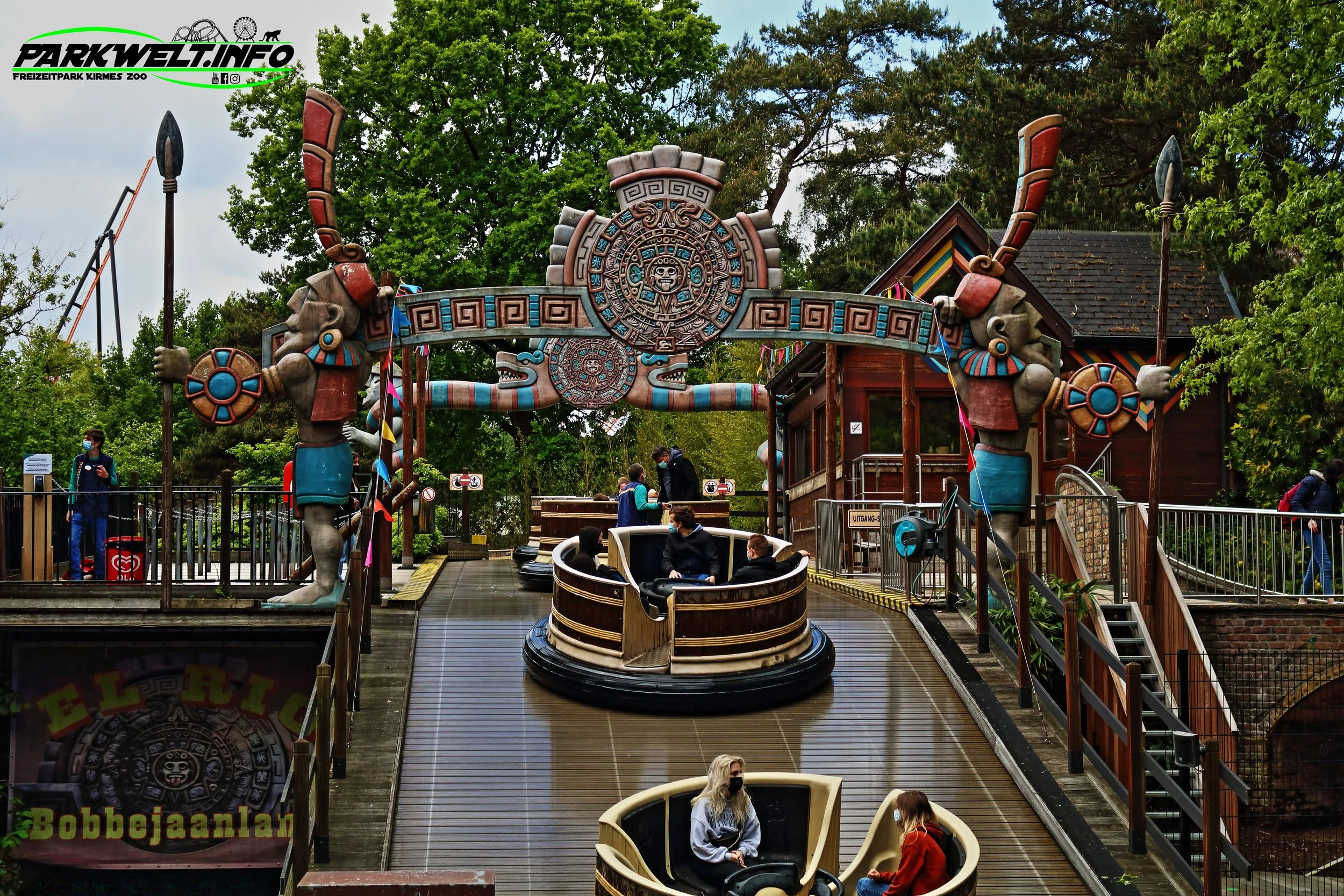 El Rio Hafema Wild Raft Ride Rafting coaster Attraktion Freizeitpark Themepark Park Plan Map Guide Anfahrt Fahrgeschäfte Achterbahn Bobbejaanland Belgien