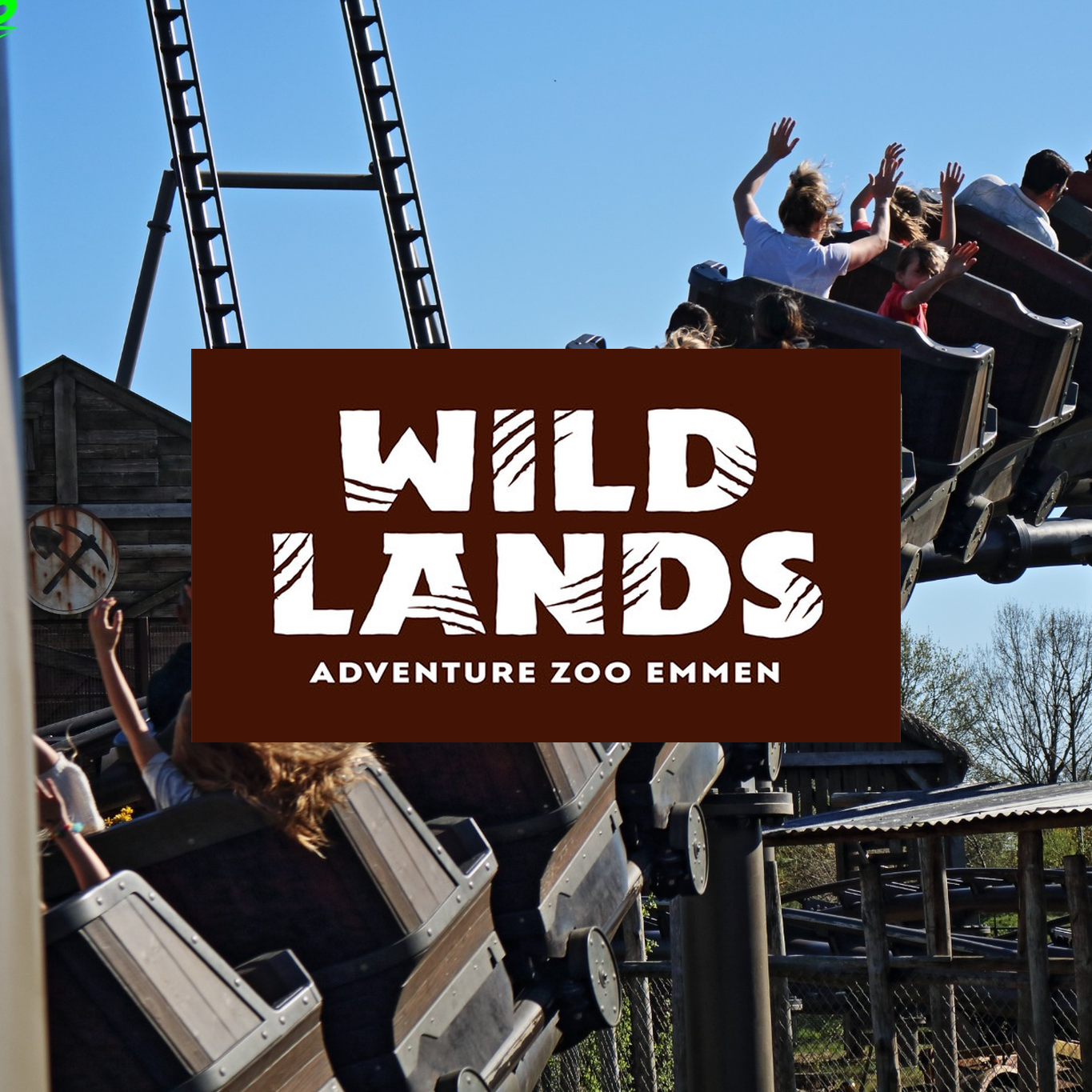  Achterbahn im Freizeitpark Wildlands Adventure Zoo Emmen Wild Lands Wildlands Adventure Zoo Emmen Niederlande Netherlands Holland Park Plan Achterbahn Rollercoaster Safari Wildpark Ausflugsziel Attractiepark Themepark Freizeitpark Attraktionen Bilde