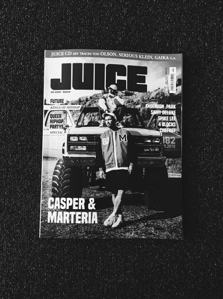 Das Magazin „Juice“ in schwarz-weiß, vom Studio für Digitales CHCHCH.