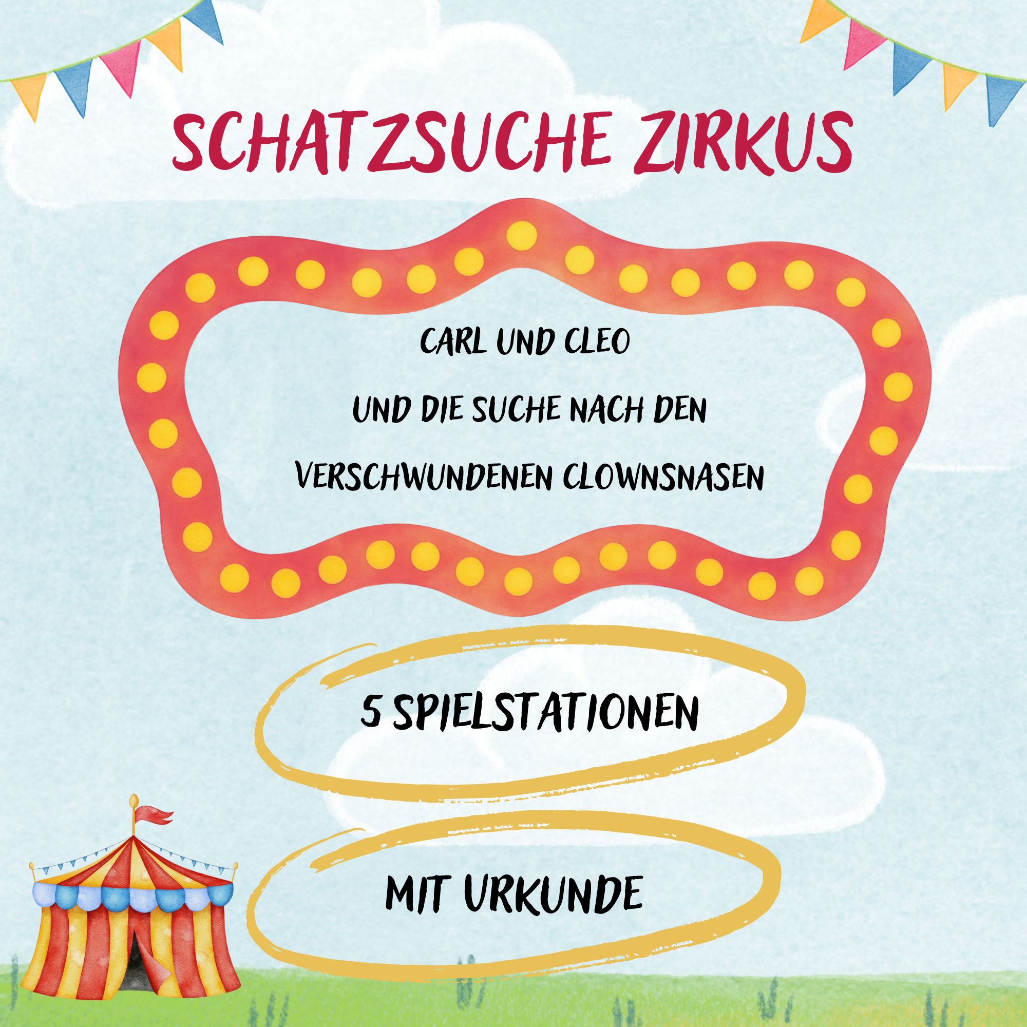 Zirkus Schatzsuche Kindergeburtstag PDF