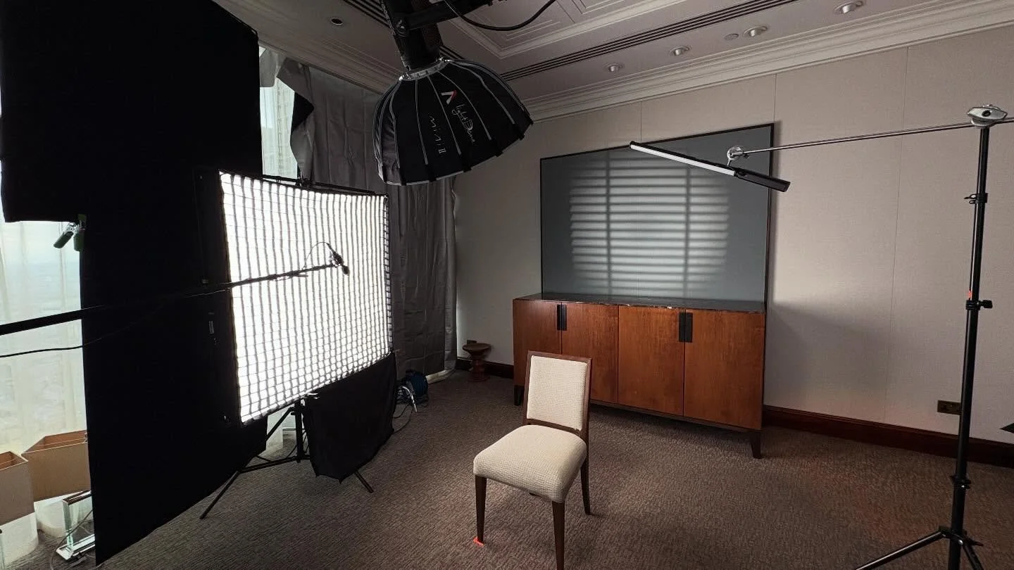 The hot-seat ready for an interview session with a bunch of former TeamGB Olympians from a shoot earlier this year. @godoxlighting F600Bi as a side key&hellip; @aputure.lighting 300X with Mini Dome as top down fill and a T2C as hair light&hellip; to 
