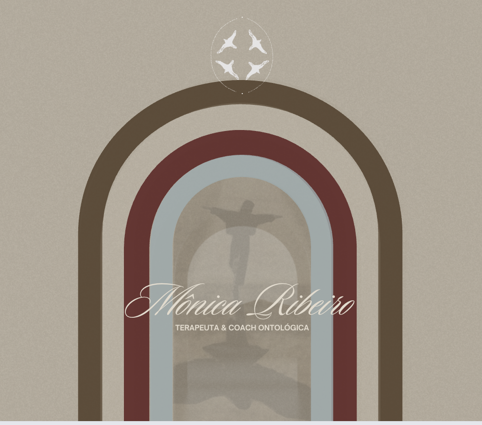 Book cover with abstract rainbow design, silhouette of Christ the Redeemer statue in the background, and text reading 