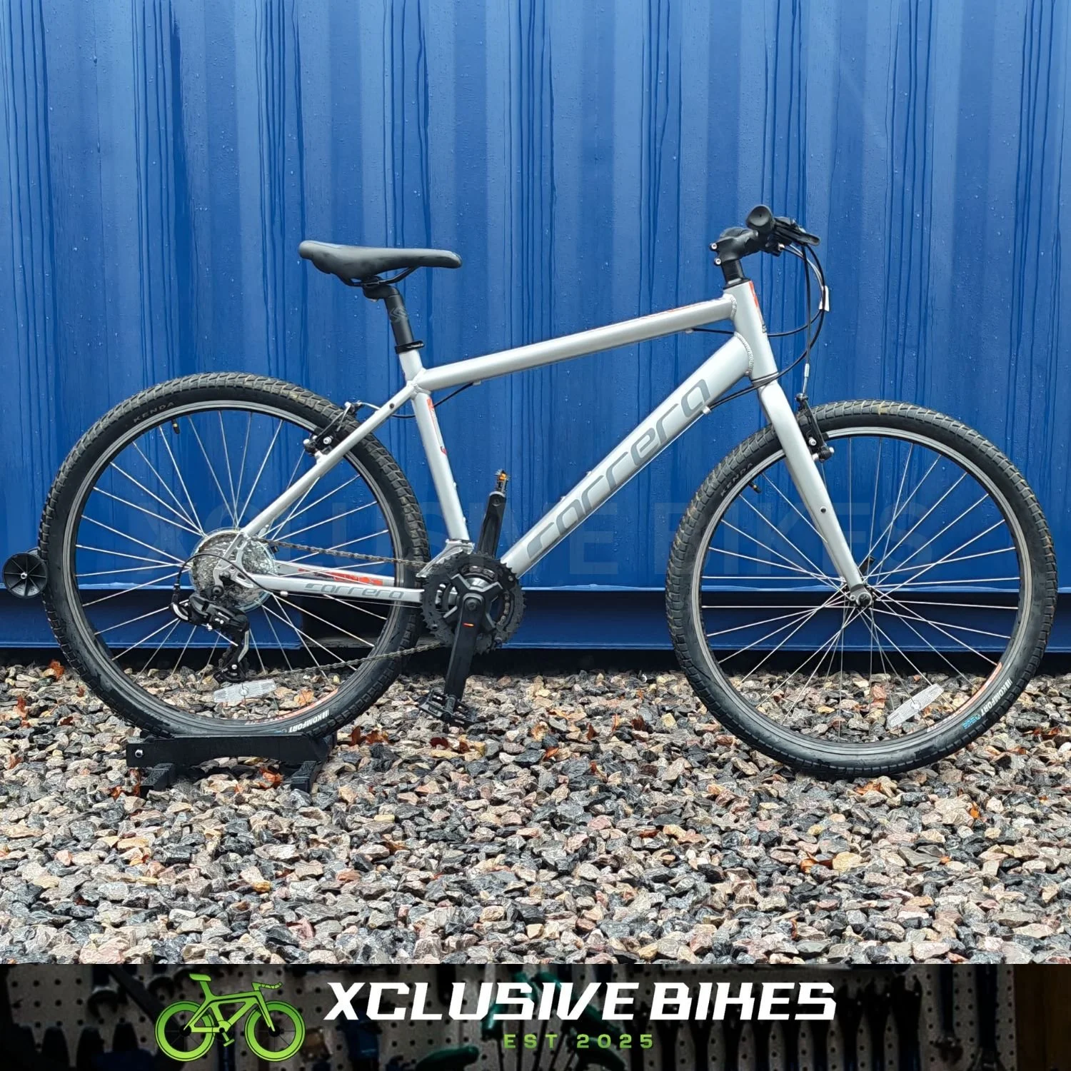 Carrera Parva Silver Hybrid Bike – Fully Serviced