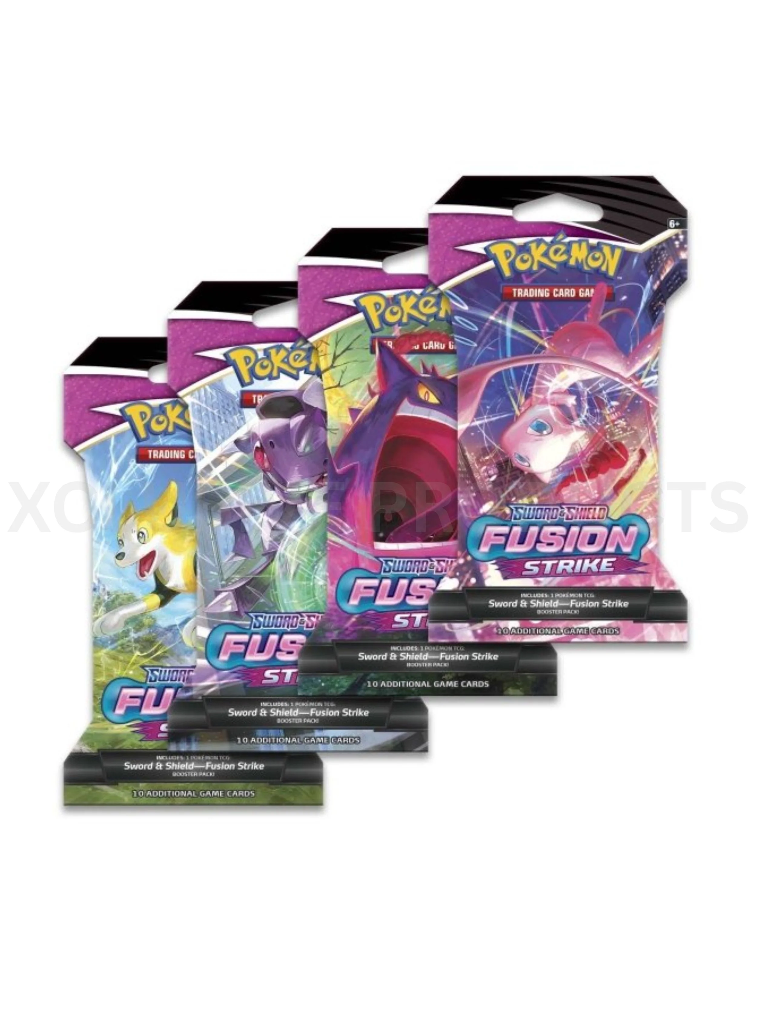 Pokémon Fusion Strike Blister Booster Pack - 4 Pack (All Art Works)