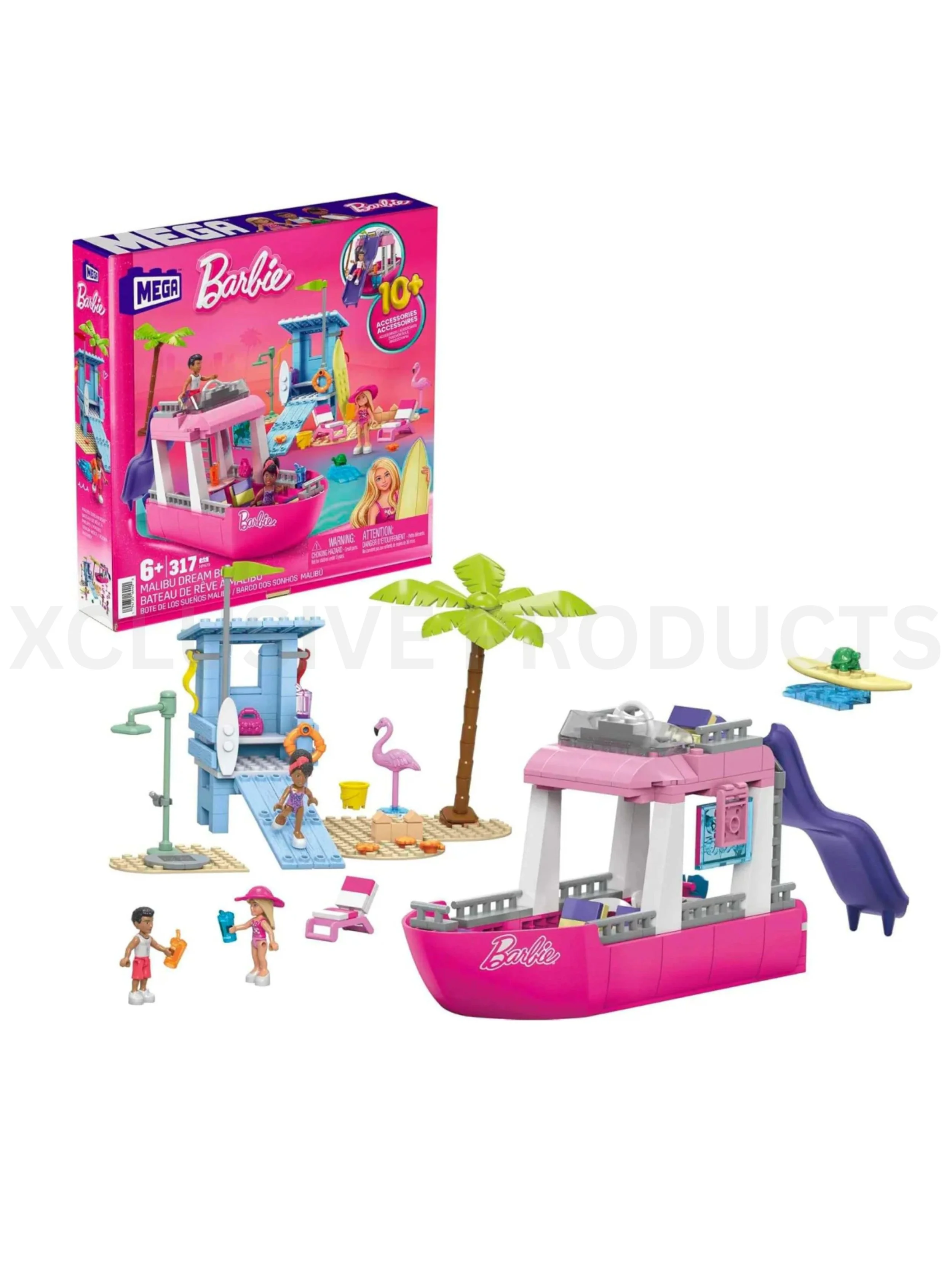 MEGA Barbie Dream Boat Building Toy
