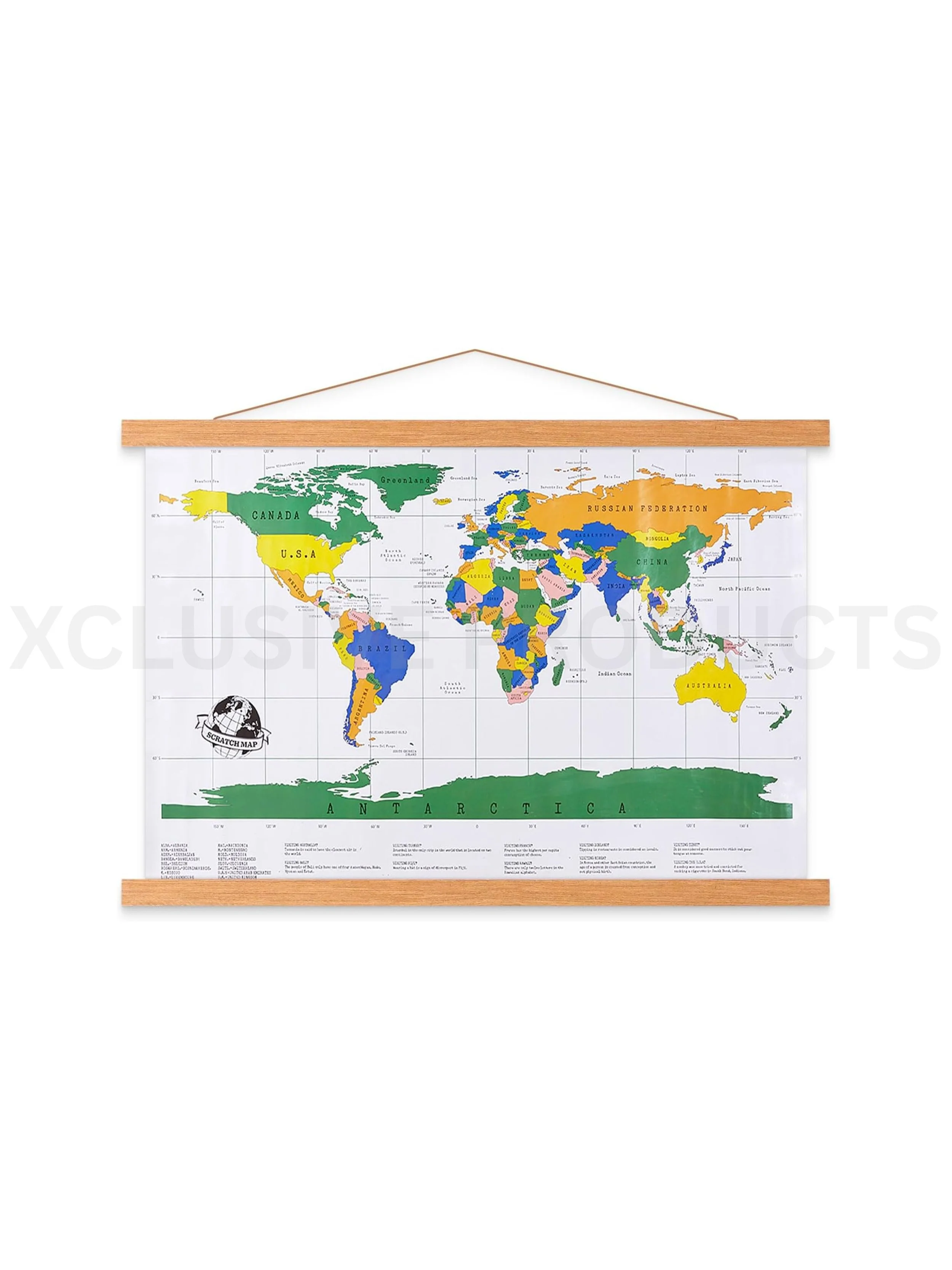 Magnetic Large Clip Wood Wooden Poster Hanger Hanging Frames Kit for 18x24