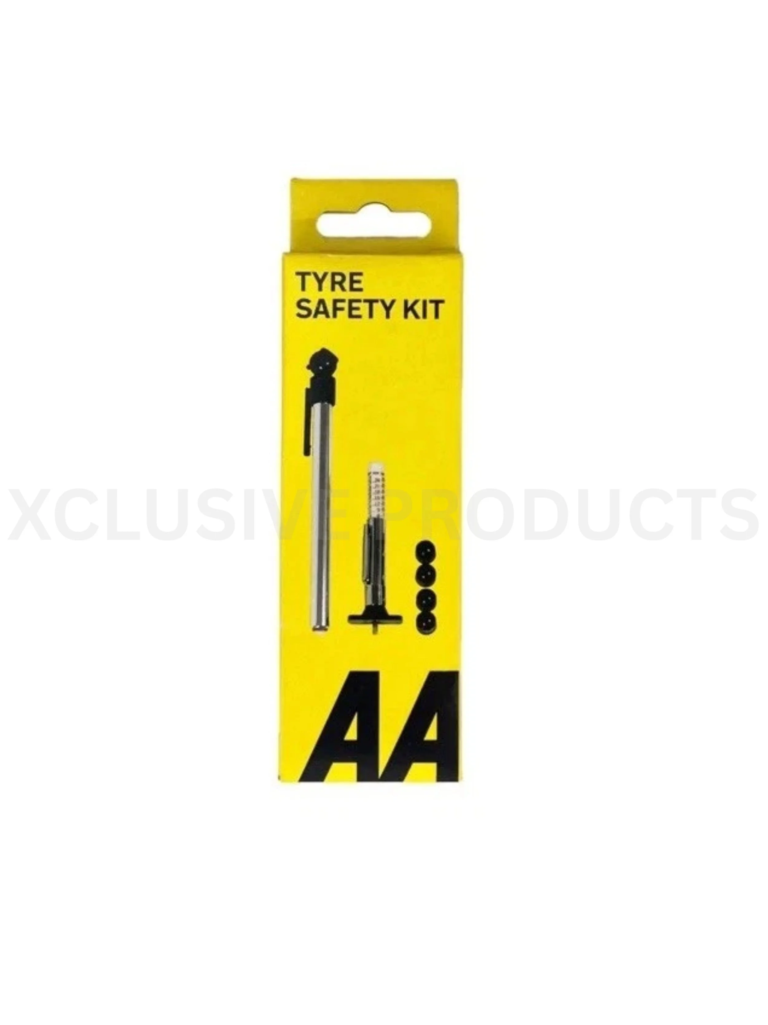 AA AA1146 Tyre Safety Kit with 2 Tread Depth Gauges and 4 Dust Caps