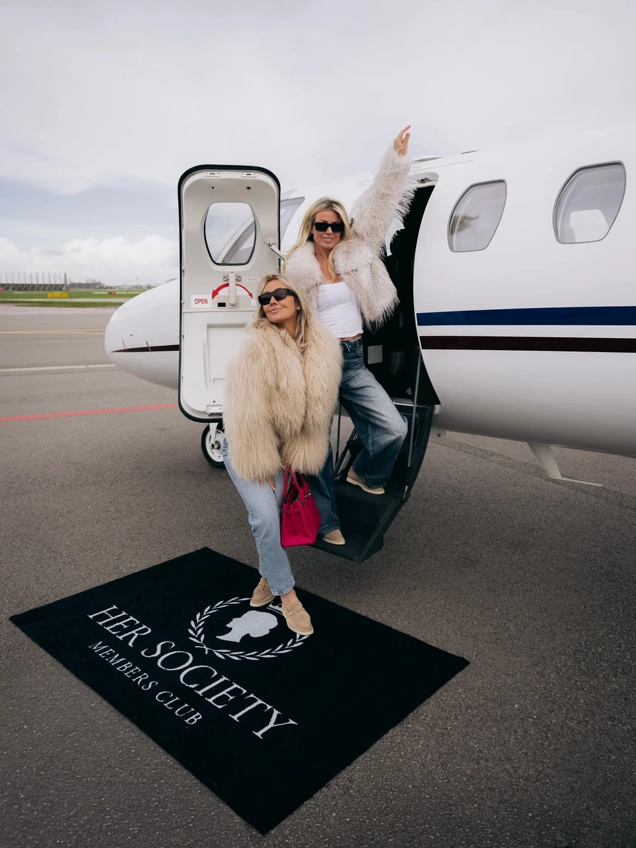 For Her Society, we&rsquo;re taking the private route to Paris&hellip; definitely not your average girls trip ✨🇫🇷✈️ #hersociety #paris #privatejet