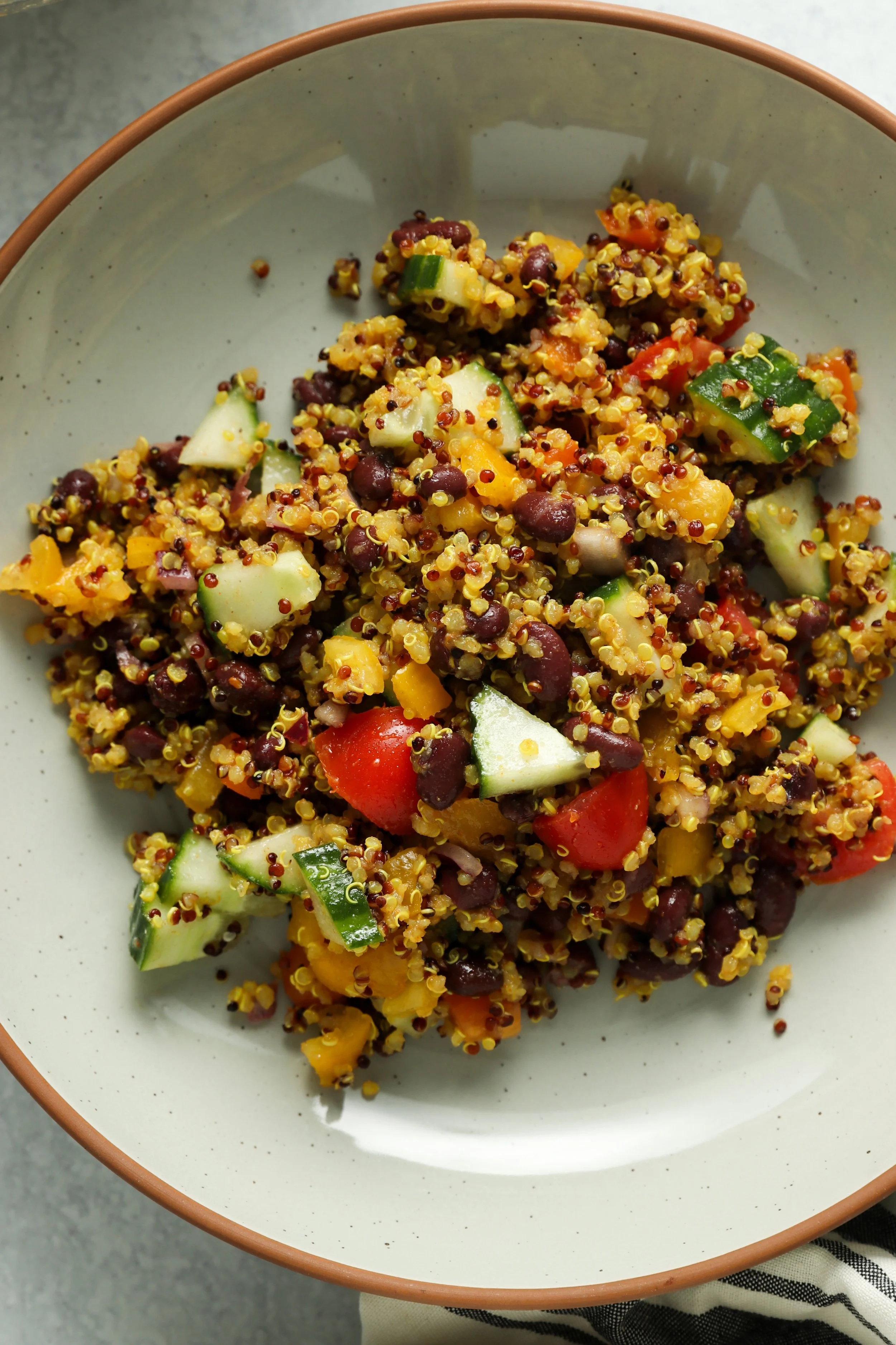 Southwest Quinoa Salad with Lime Dressing (Easy, Healthy &amp; Budget-Friendly)