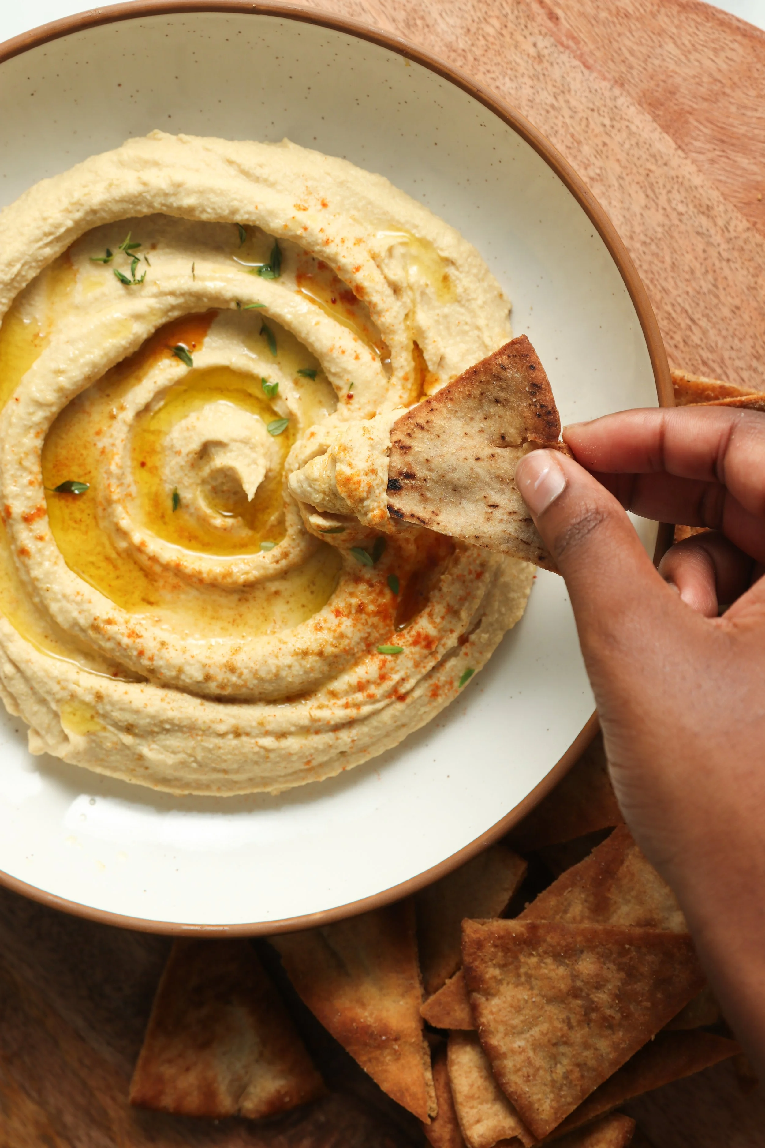 Homemade Mediterranean Hummus Dip