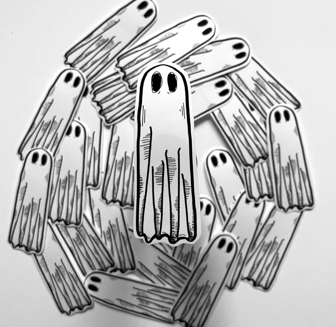 Sheet Ghost Vinyl Sticker