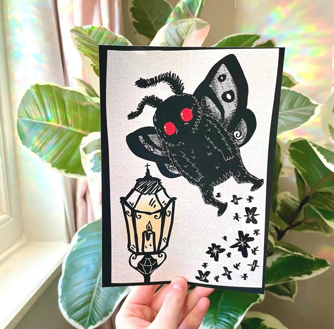 Mothman Lamp Print