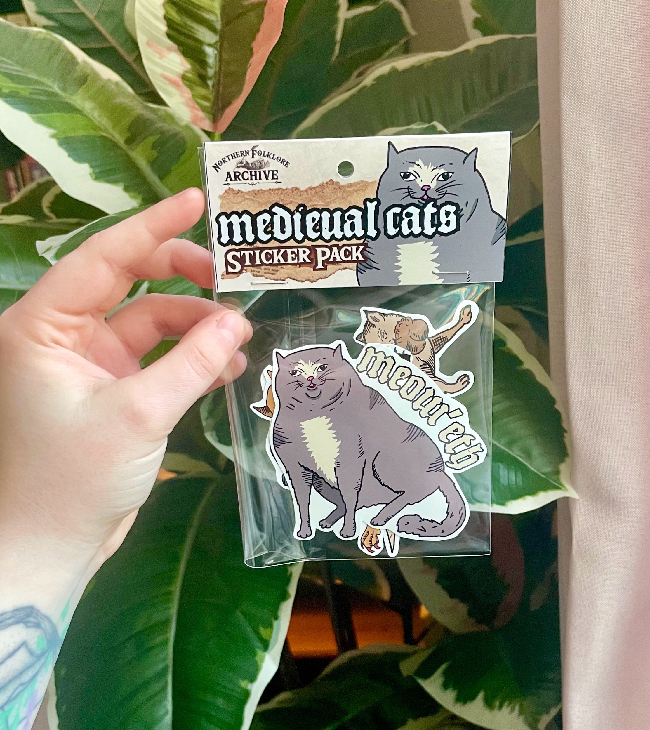 Medieval Cats Sticker Pack