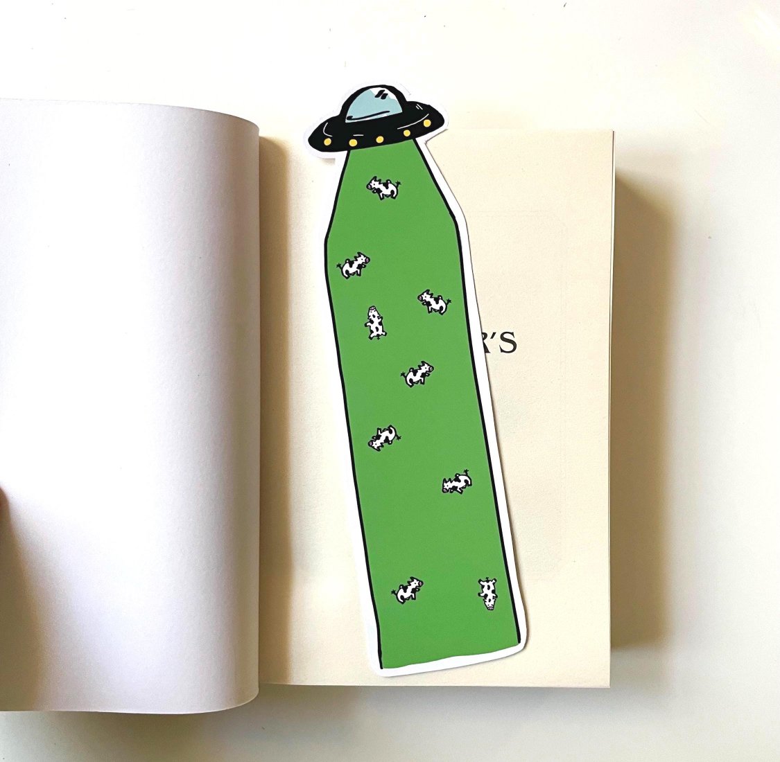 UFO Cow Abduction Bookmark