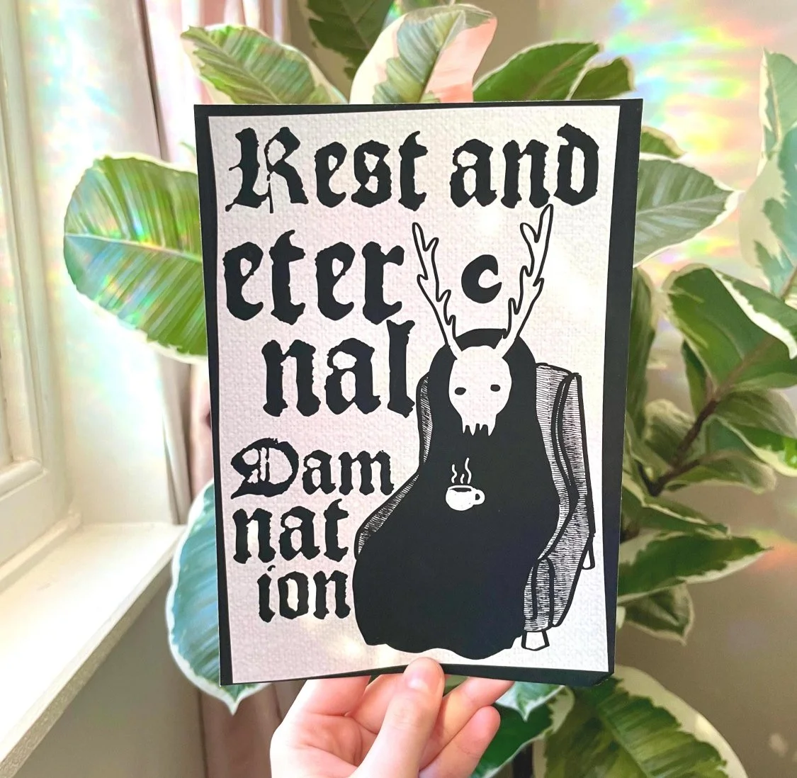 'Rest and Eternal Damnation' Demon Print