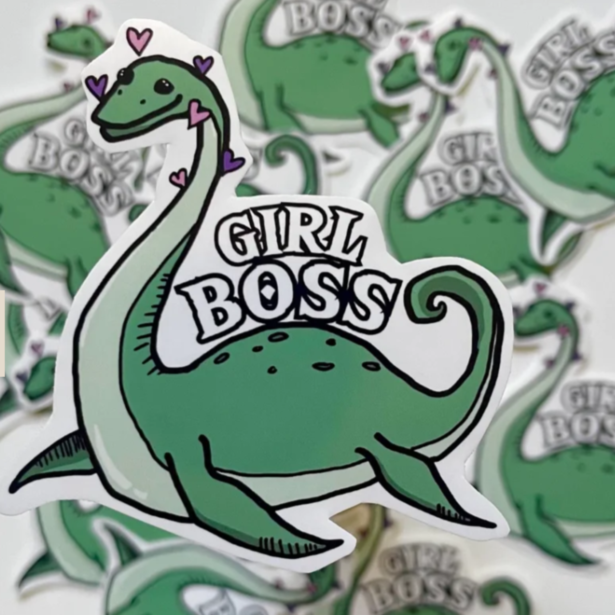 Girlboss Nessie Vinyl Sticker