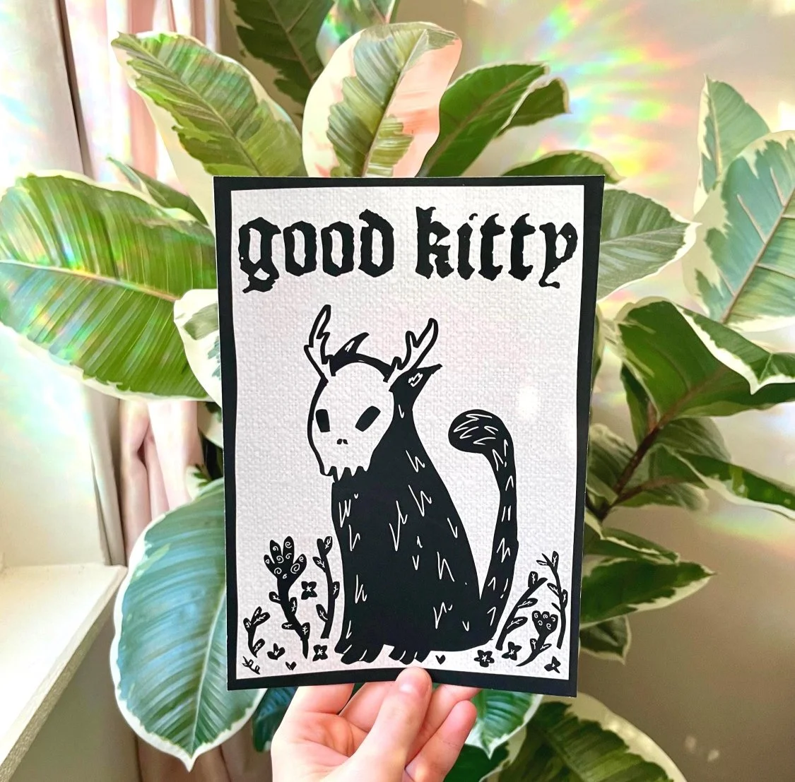 'Good Kitty' Demon Print