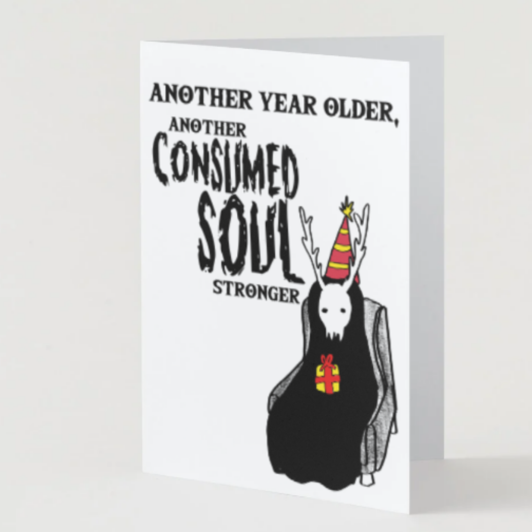 'Consumed Soul' Demon Birthday Card