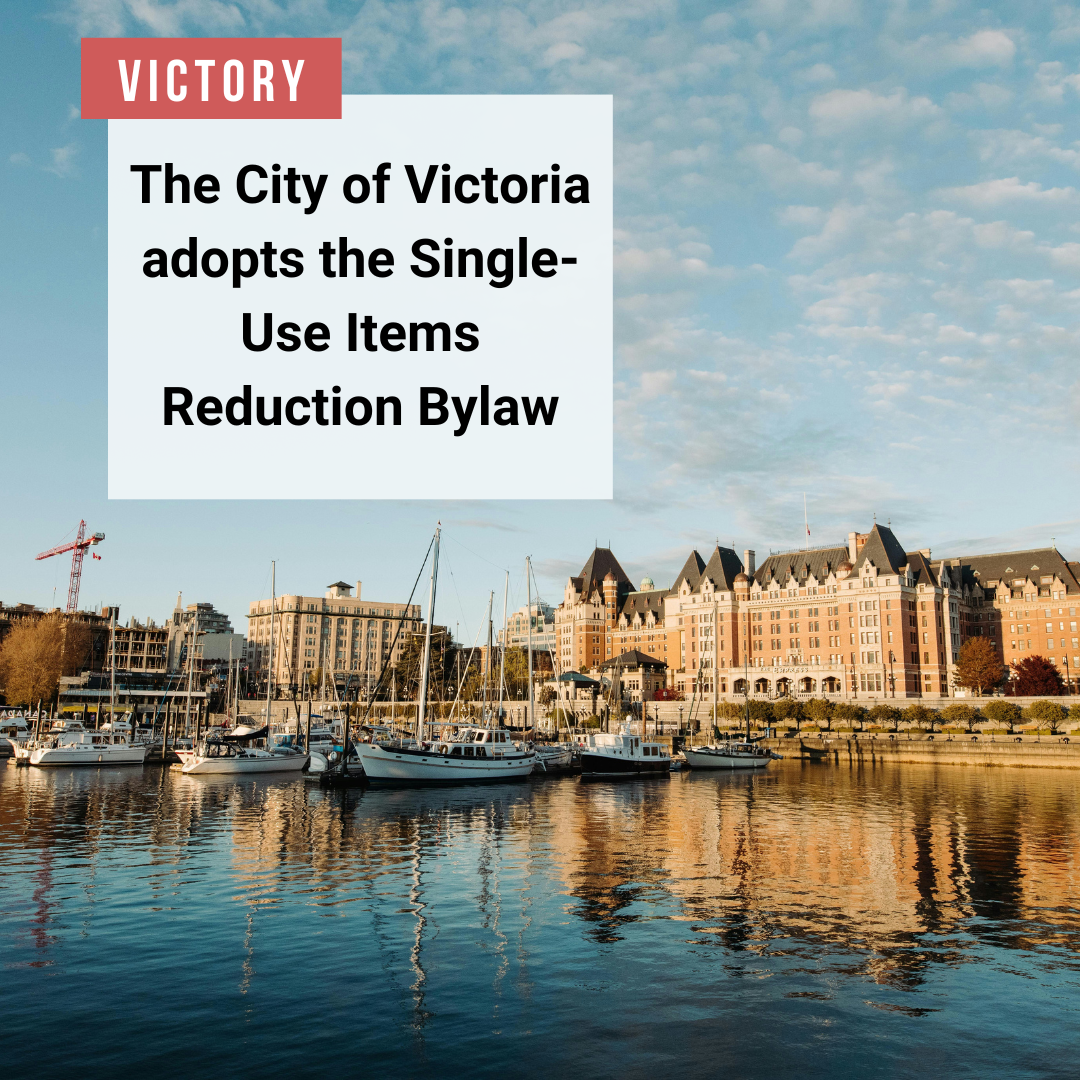 Coastal Victory: The City of Victoria adopts the Single-Use Items Reduction Bylaw