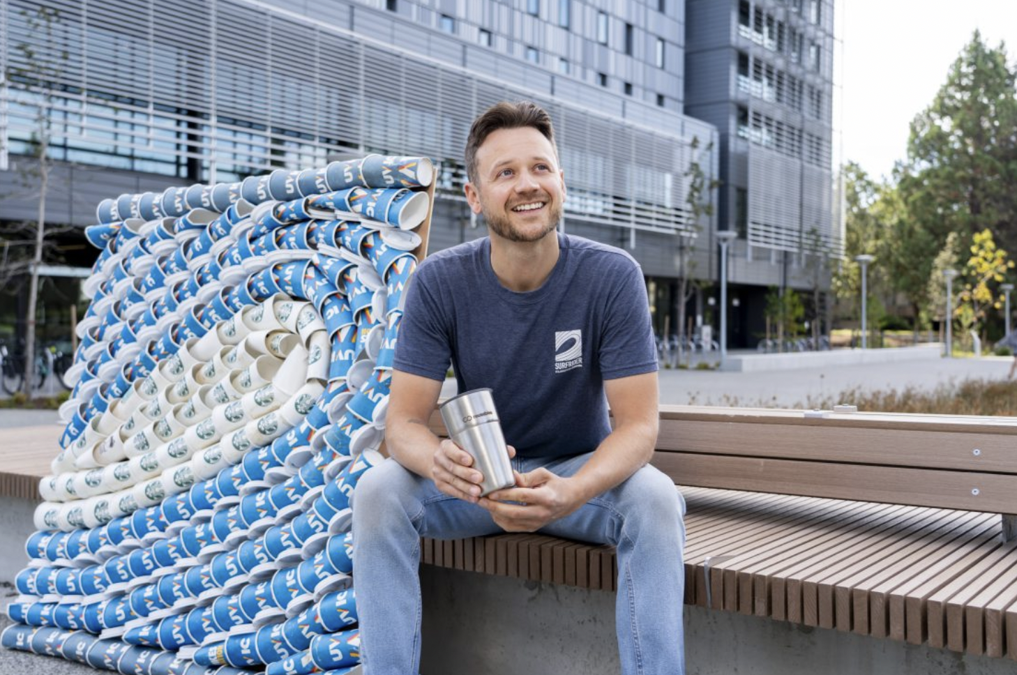 UVic student helps to create pilot program for reusable cups