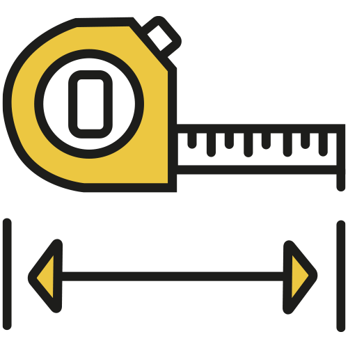 icon of a tape measure