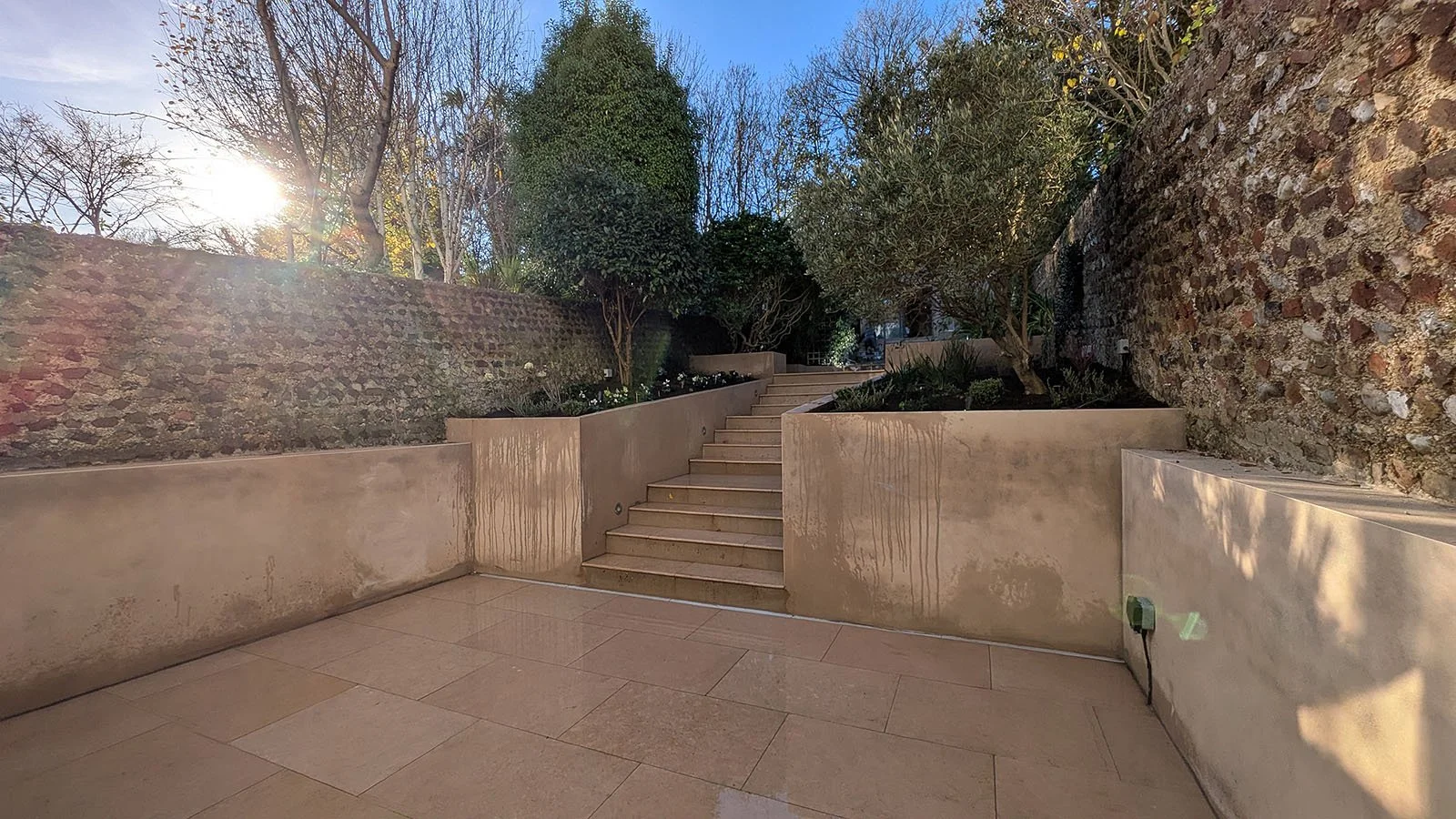 Contemporary patio for entertaining