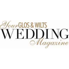Cover of Young Glos & Wilts Wedding Magazine with elegant text