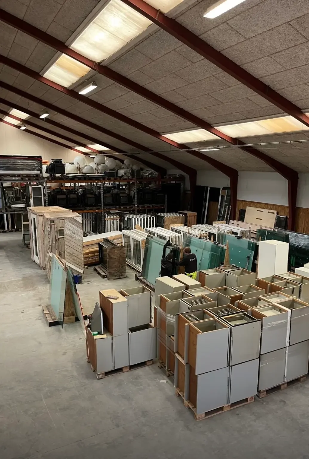 Sct. Clara Mølle i Roskilde salg af genbrugte byggematerialer