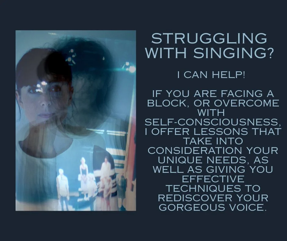 Let's do this! Take a look at my lesson options, including therapeutic sessions. I can help you to break through anxiety and negative self-talk, to finally feel free to sing well and with pleasure!!!! 
We can work online or in person, in Bristol.