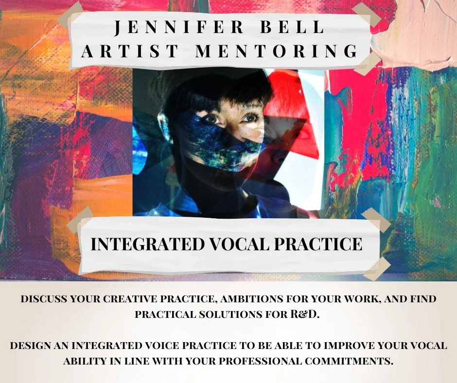 Are you an artist who uses their voice? I offer mentoring and consultation, and can help you to integrate vocal best practice into your current creative project. For more information, check out my website: https://jenniferbellsingingsessions.com/sess