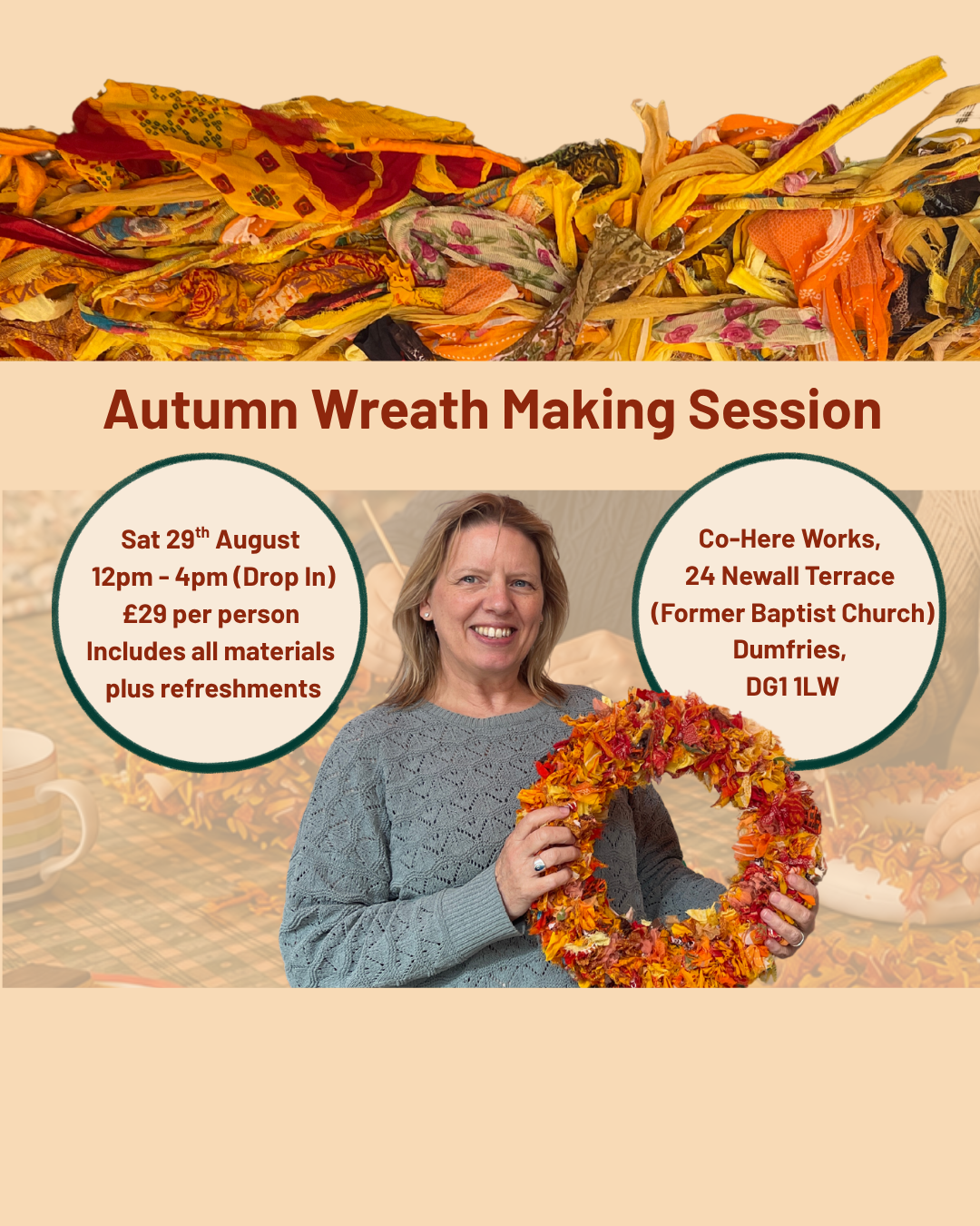 Autumn Wreath Making in Dumfries