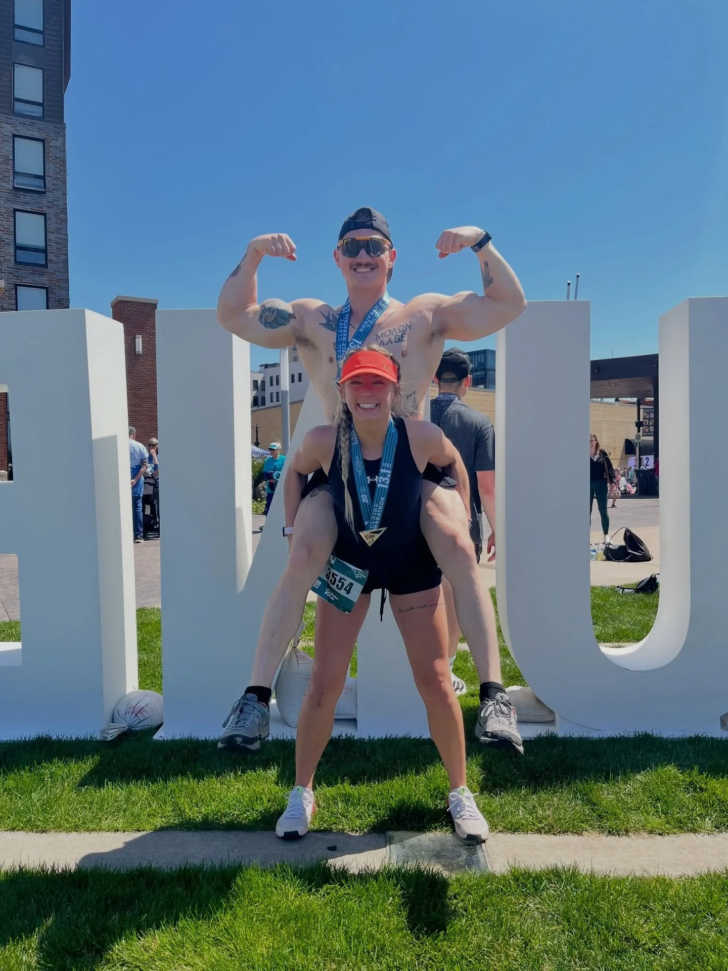 Ran a half marathon on a whim. No training. All grit. You can do whatever you put your mind to. Had an absolute blast smashing Gatorade shots with you 🥰