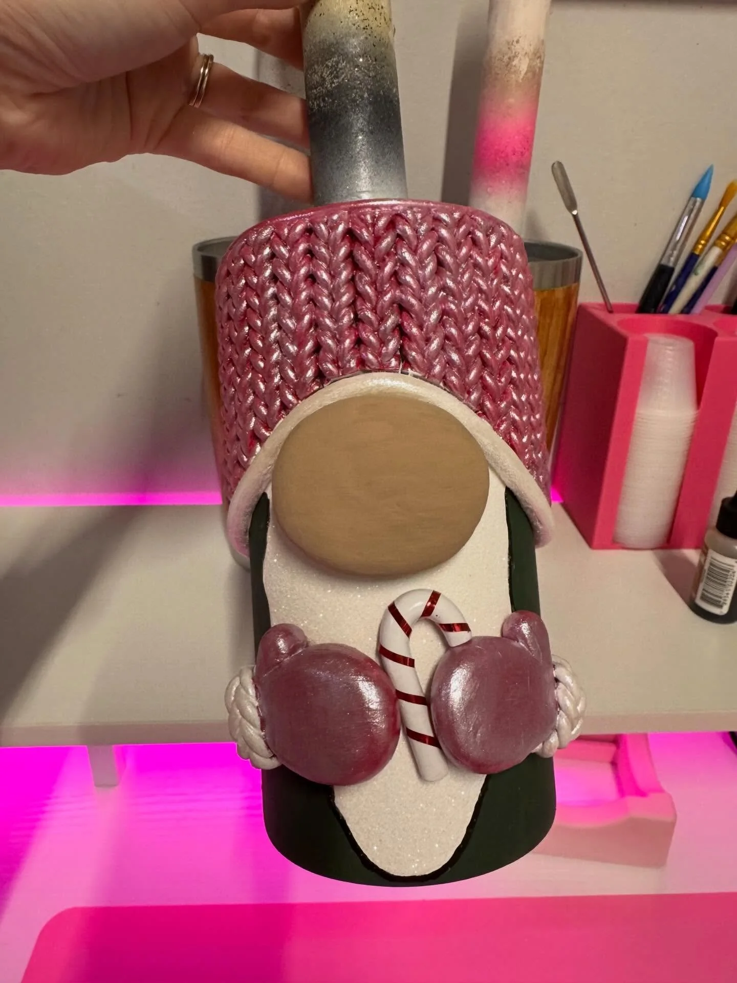 Can&rsquo;t wait to finish this cutie up! 

#3DTumbler #clay #epoxytumbler