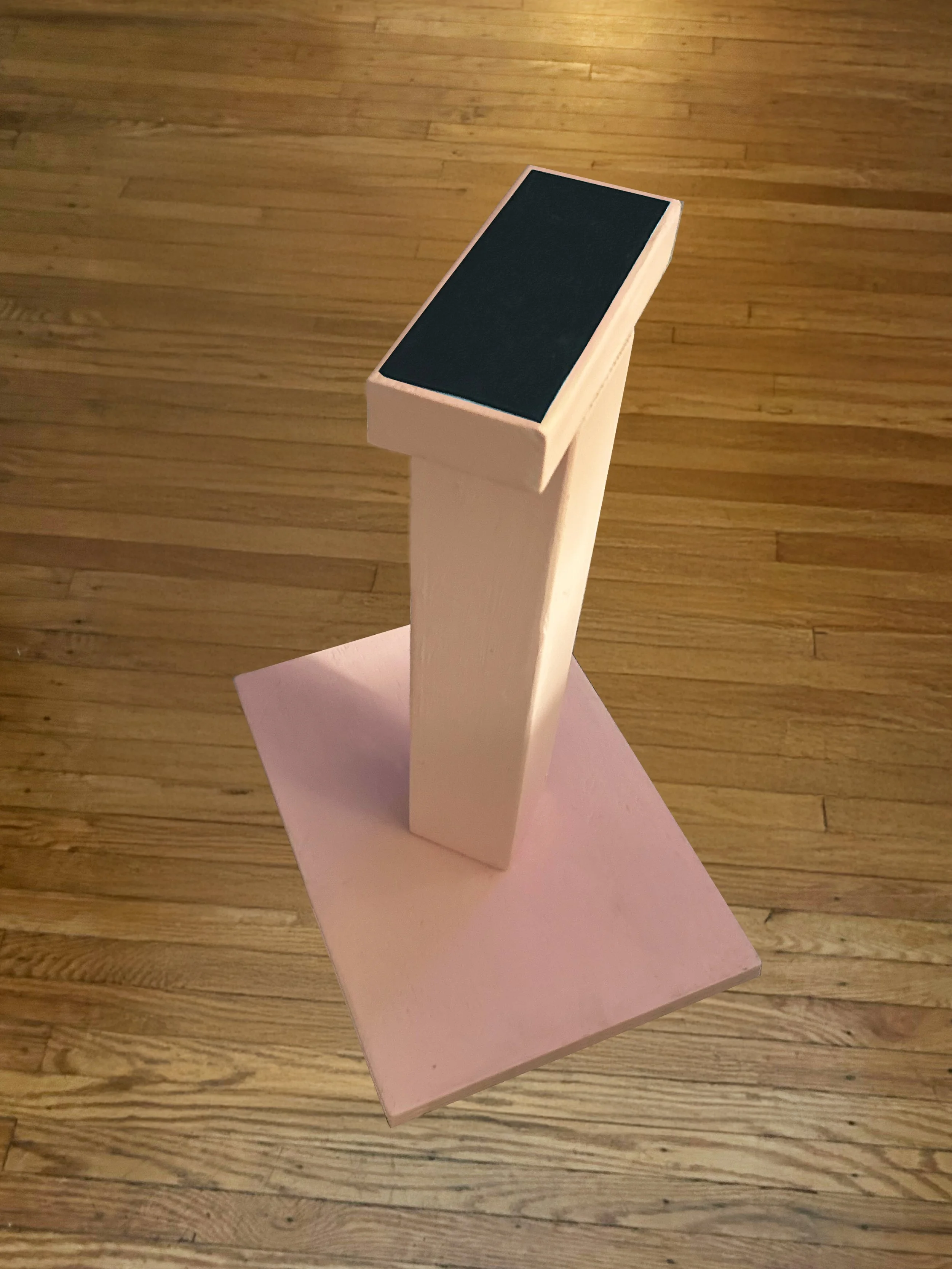 Pink Cheer Stand for practicing cheering stunts