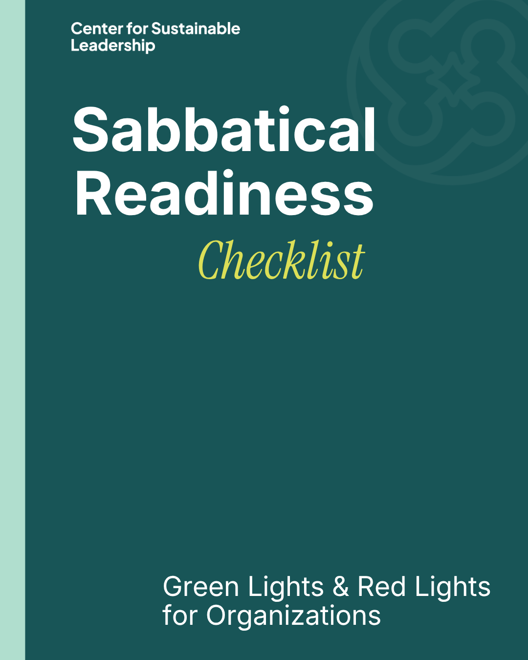 Sabbatical Readiness Checklist