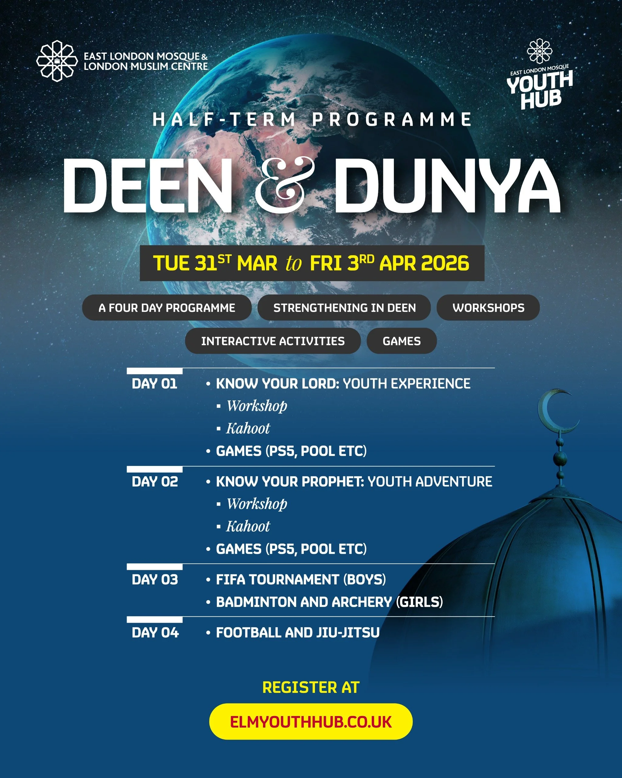 Deen & Dunya Half-Term Programme