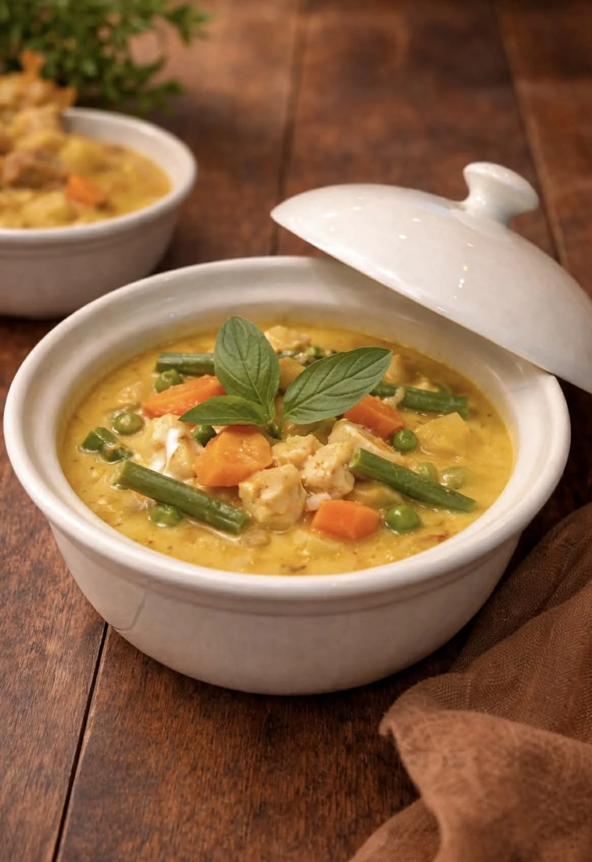 Thai yellow Curry (Vegan option available)