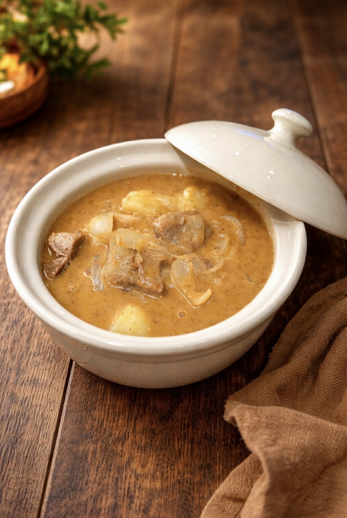 Slow cook beef in Massaman curry