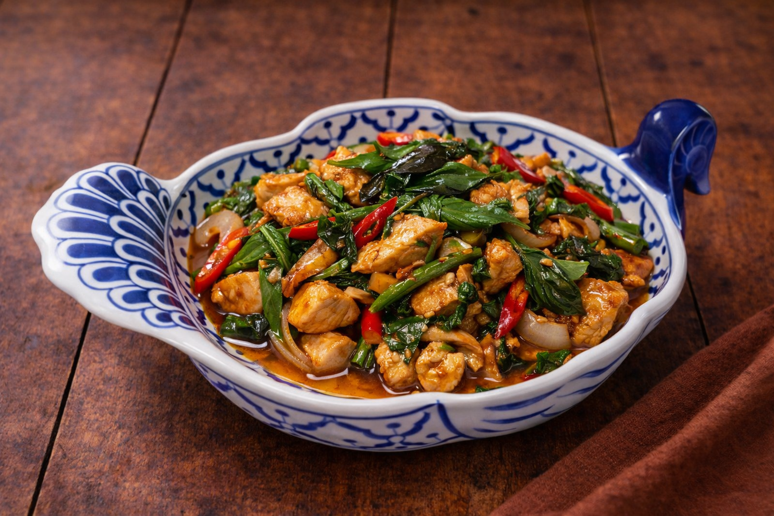 Stir fried basil (Pad Krapow) 🌶️🌶️🌶️