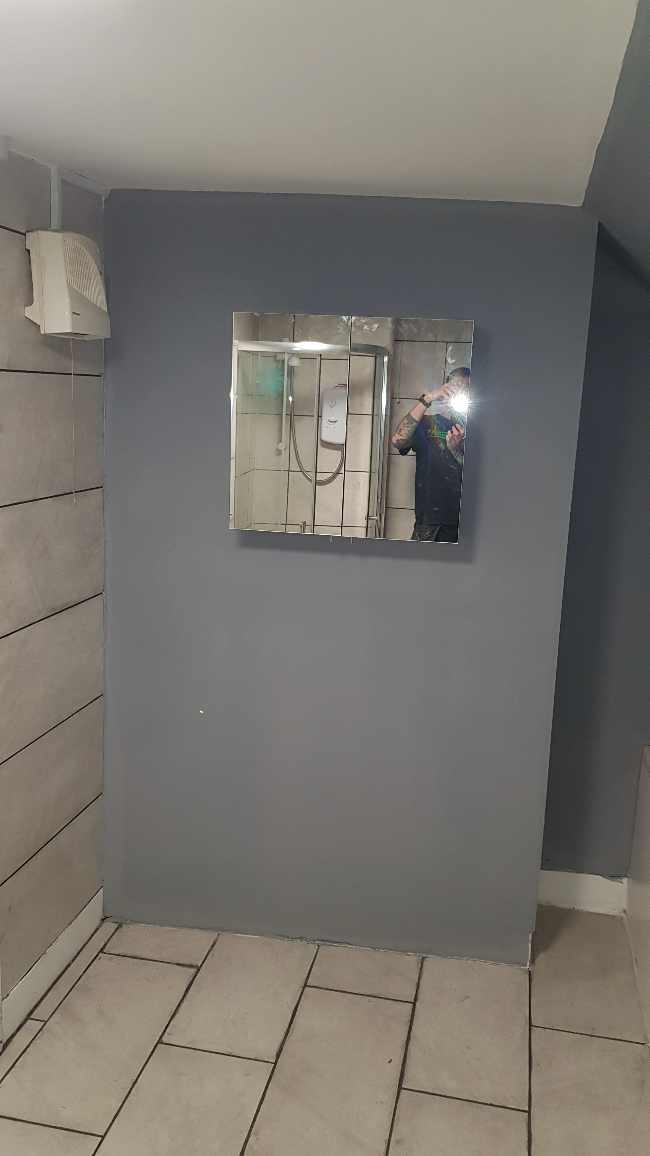 Newly furbished shower