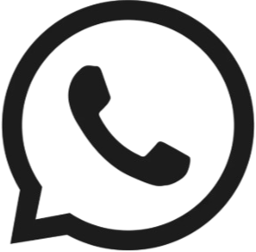 WhatsApp logo on a black background