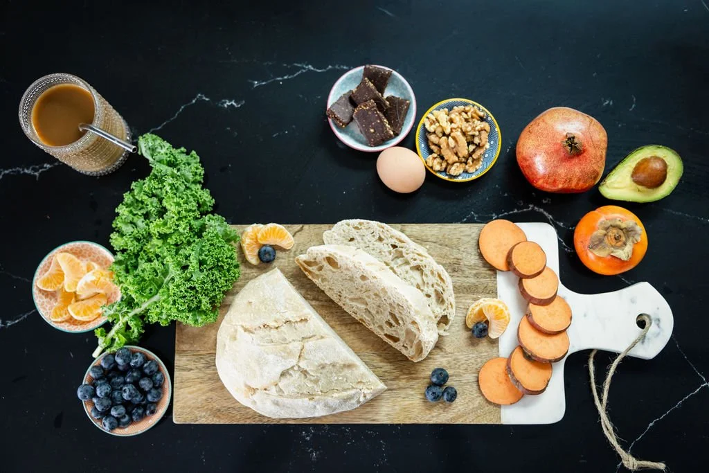 assortment-of-foods-for-womens-hormone-health