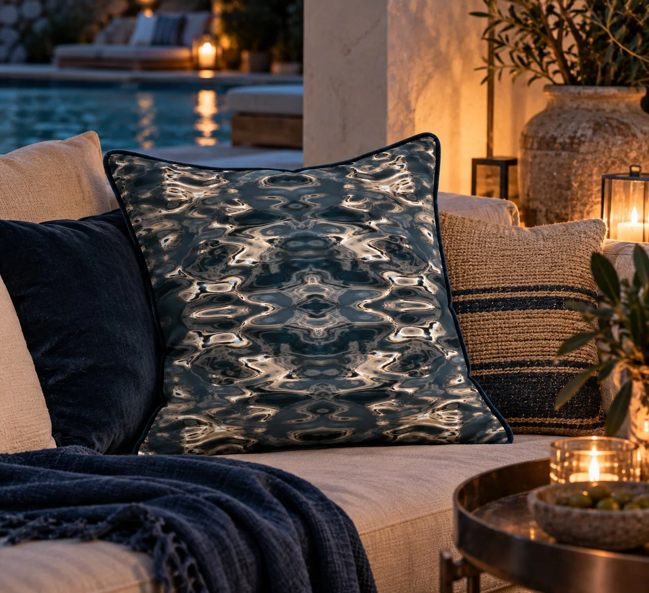 After Midnight Cushion in Summer house evening.jpg