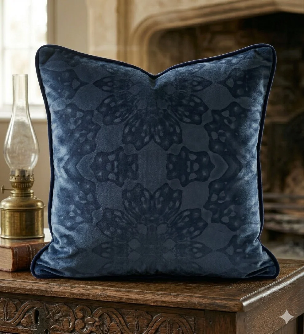 Daffodilic Inky blue cushion.jpg