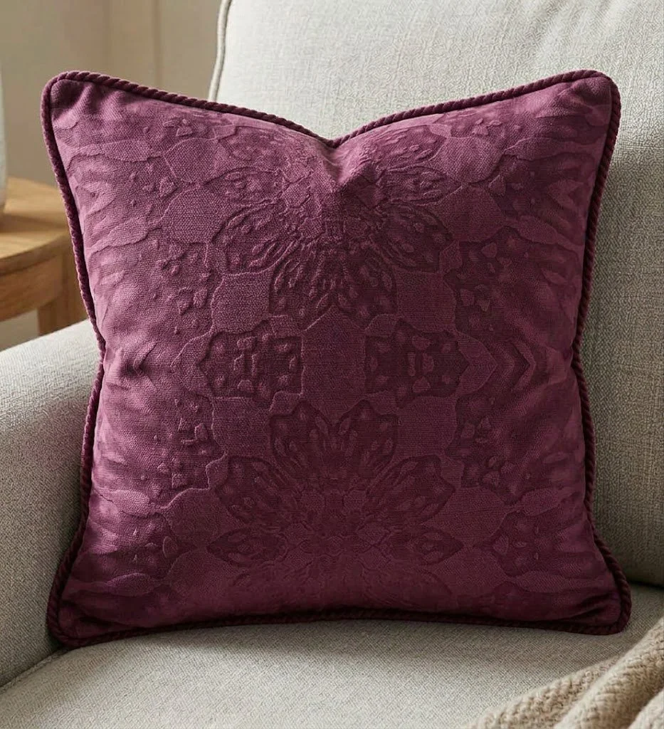 Daffodilic deep berry cushion.jpg