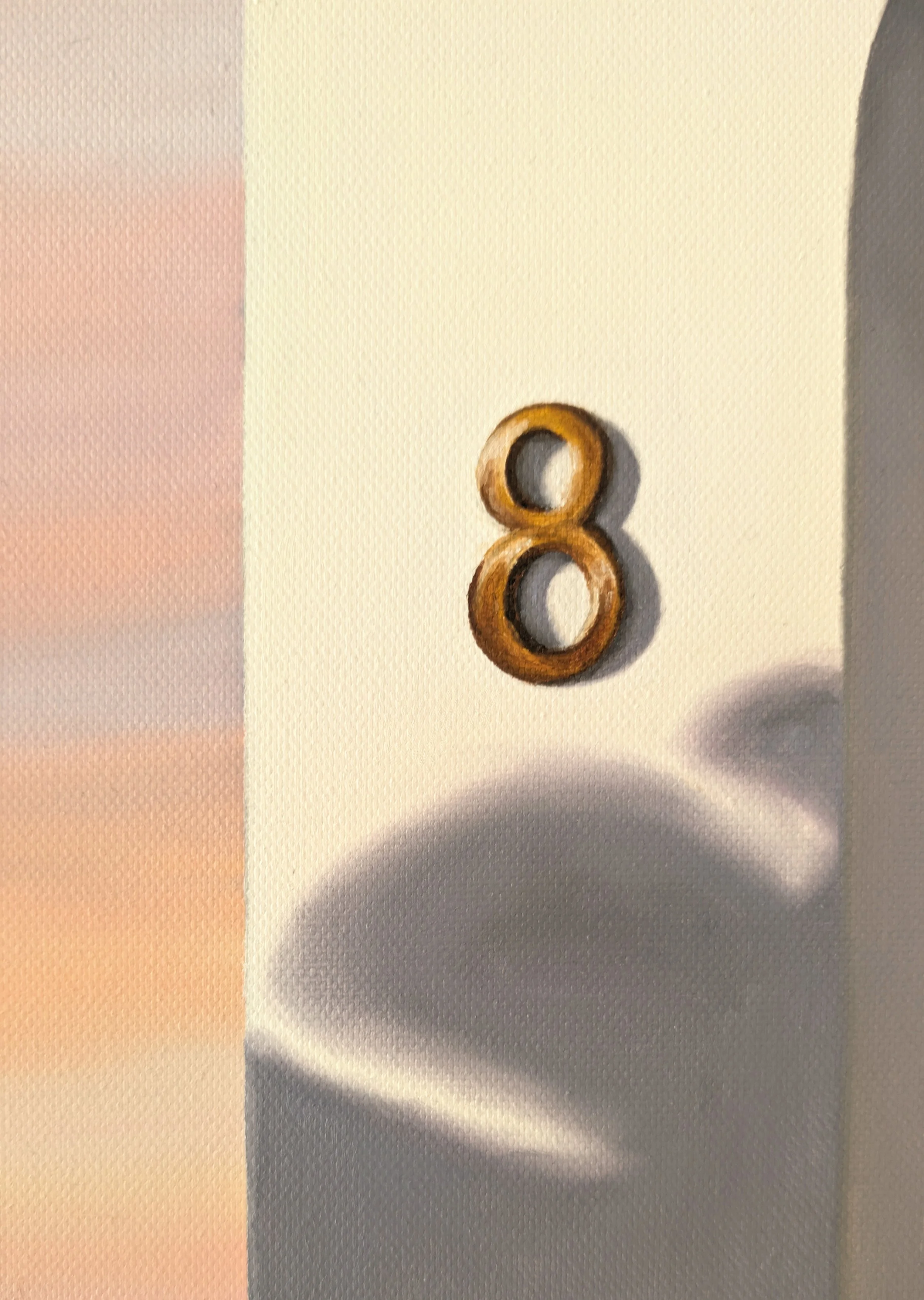 Golden-Neighbours-No-8-oil-painting-sunset-door-number-artbyahmet.jpg